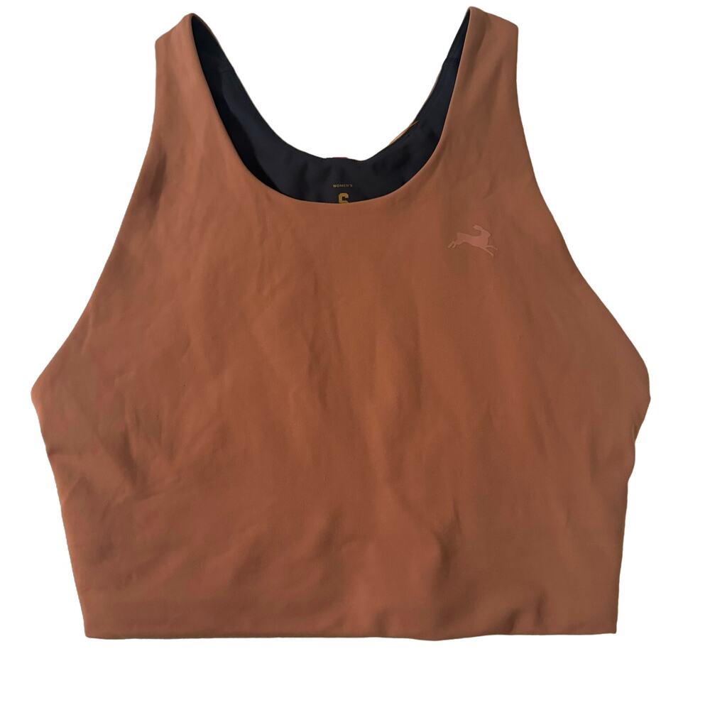 tracksmith sports bra dusty pink - small